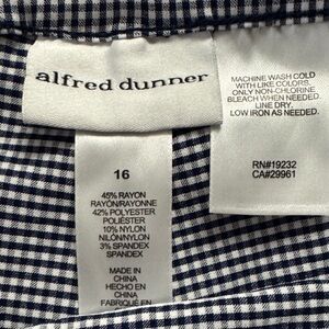 Alfred Dunner Navy and White